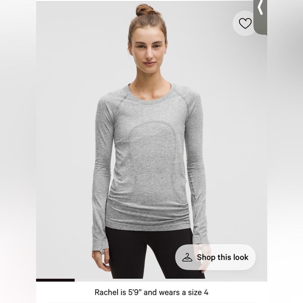 Lululemon Swiftly Tech Long-Sleeve Shirt 2.0 *Hip Length
Size 4